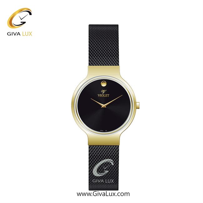 ساعت مچی اورجینال زنانه ویولت VIOLET طلایی | مشکی| مشکی| کد رفرنس 0569/2